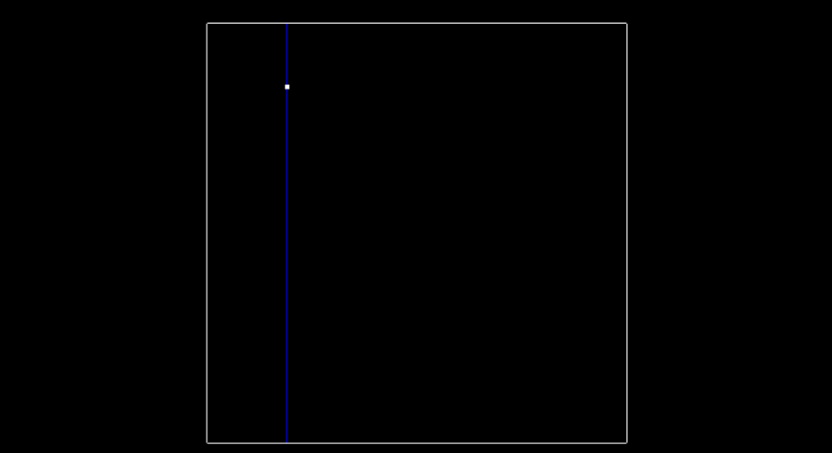 Insert first point, and split x region.